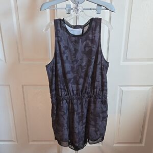Zella Sleeveless Camouflage Romper Active Athleisure Pockets